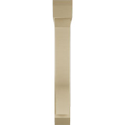 Ekena Millwork - BKTUR0554X32X40FST06RCPR - Timberthane Faux Wood Funston Style Bracket w/ Offset Brace, Slat Ends, 5 1/2"W x 32"D x 40"H, Primed Tan
