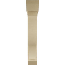 Ekena Millwork - BKTUR0554X34X34FST06RCPR - Timberthane Faux Wood Funston Style Bracket w/ Offset Brace, Slat Ends, 5 1/2"W x 34"D x 34"H, Primed Tan