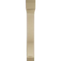 Ekena Millwork - BKTUR0554X34X40FST06RCPR - Timberthane Faux Wood Funston Style Bracket w/ Offset Brace, Slat Ends, 5 1/2"W x 34"D x 40"H, Primed Tan