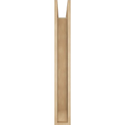 Ekena Millwork - BKTUR0554X34X42FST06RCPR - Timberthane Faux Wood Funston Style Bracket w/ Offset Brace, Slat Ends, 5 1/2"W x 34"D x 42"H, Primed Tan
