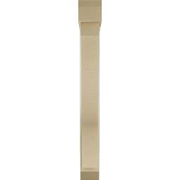 Ekena Millwork - BKTUR0554X36X48FST06RCPR - Timberthane Faux Wood Funston Style Bracket w/ Offset Brace, Slat Ends, 5 1/2"W x 36"D x 48"H, Primed Tan