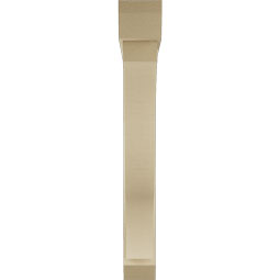 Ekena Millwork - BKTUR0554X42X42FST06RCPR - Timberthane Faux Wood Funston Style Bracket w/ Offset Brace, Slat Ends, 5 1/2"W x 42"D x 42"H, Primed Tan