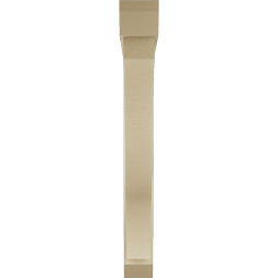 Ekena Millwork - BKTUR0554X46X46FST06RCPR - Timberthane Faux Wood Funston Style Bracket w/ Offset Brace, Slat Ends, 5 1/2"W x 46"D x 46"H, Primed Tan