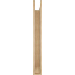 Ekena Millwork - BKTUR0554X46X46FST06RCPR - Timberthane Faux Wood Funston Style Bracket w/ Offset Brace, Slat Ends, 5 1/2"W x 46"D x 46"H, Primed Tan