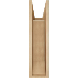 Ekena Millwork - BKTUR0756X22X30FST06RCPR - Timberthane Faux Wood Funston Style Bracket w/ Offset Brace, Slat Ends, 7 1/2"W x 22"D x 30"H, Primed Tan