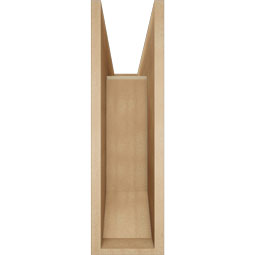Ekena Millwork - BKTUR0756X26X26FST06RCPR - Timberthane Faux Wood Funston Style Bracket w/ Offset Brace, Slat Ends, 7 1/2"W x 26"D x 26"H, Primed Tan