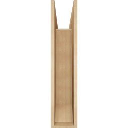 Ekena Millwork - BKTUR0756X28X36FST06RCPR - Timberthane Faux Wood Funston Style Bracket w/ Offset Brace, Slat Ends, 7 1/2"W x 28"D x 36"H, Primed Tan