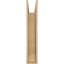 Ekena Millwork - BKTUR0756X30X42FST06RCPR - Timberthane Faux Wood Funston Style Bracket w/ Offset Brace, Slat Ends, 7 1/2"W x 30"D x 42"H, Primed Tan