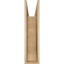 Ekena Millwork - BKTUR0756X32X32FST06RCPR - Timberthane Faux Wood Funston Style Bracket w/ Offset Brace, Slat Ends, 7 1/2"W x 32"D x 32"H, Primed Tan