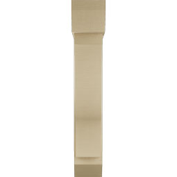Ekena Millwork - BKTUR0756X32X44FST06RCPR - Timberthane Faux Wood Funston Style Bracket w/ Offset Brace, Slat Ends, 7 1/2"W x 32"D x 44"H, Primed Tan