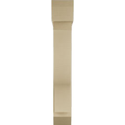 Ekena Millwork - BKTUR0756X36X48FST06RCPR - Timberthane Faux Wood Funston Style Bracket w/ Offset Brace, Slat Ends, 7 1/2"W x 36"D x 48"H, Primed Tan