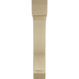 Ekena Millwork - BKTUR0756X40X44FST06RCPR - Timberthane Faux Wood Funston Style Bracket w/ Offset Brace, Slat Ends, 7 1/2"W x 40"D x 44"H, Primed Tan