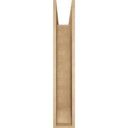 Ekena Millwork - BKTUR0756X40X44FST06RCPR - Timberthane Faux Wood Funston Style Bracket w/ Offset Brace, Slat Ends, 7 1/2"W x 40"D x 44"H, Primed Tan
