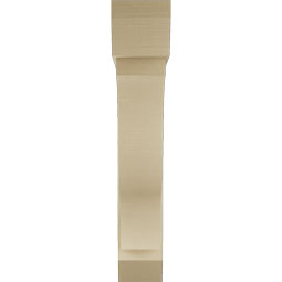 Ekena Millwork - BKTUR0756X42X42FST06RCPR - Timberthane Faux Wood Funston Style Bracket w/ Offset Brace, Slat Ends, 7 1/2"W x 42"D x 42"H, Primed Tan
