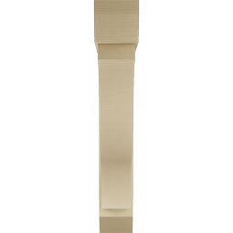 Ekena Millwork - BKTUR0756X46X46FST06RCPR - Timberthane Faux Wood Funston Style Bracket w/ Offset Brace, Slat Ends, 7 1/2"W x 46"D x 46"H, Primed Tan
