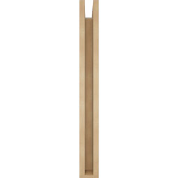 Ekena Millwork - BKTUR0352X20X32FST05RCPR - Timberthane Faux Wood Funston Style Bracket w/ Offset Brace, Block Ends, 3 1/2"W x 20"D x 32"H, Primed Tan