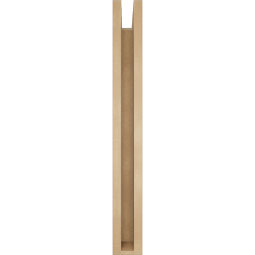 Ekena Millwork - BKTUR0352X26X30FST05RCPR - Timberthane Faux Wood Funston Style Bracket w/ Offset Brace, Block Ends, 3 1/2"W x 26"D x 30"H, Primed Tan