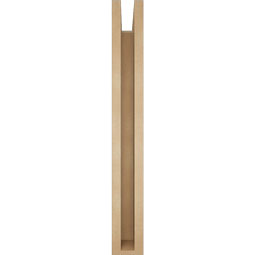 Ekena Millwork - BKTUR0352X28X28FST05RCPR - Timberthane Faux Wood Funston Style Bracket w/ Offset Brace, Block Ends, 3 1/2"W x 28"D x 28"H, Primed Tan