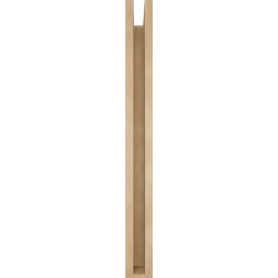 Ekena Millwork - BKTUR0352X28X36FST05RCPR - Timberthane Faux Wood Funston Style Bracket w/ Offset Brace, Block Ends, 3 1/2"W x 28"D x 36"H, Primed Tan