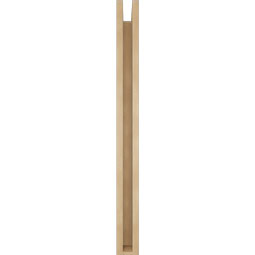 Ekena Millwork - BKTUR0352X28X40FST05RCPR - Timberthane Faux Wood Funston Style Bracket w/ Offset Brace, Block Ends, 3 1/2"W x 28"D x 40"H, Primed Tan