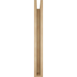 Ekena Millwork - BKTUR0352X30X30FST05RCPR - Timberthane Faux Wood Funston Style Bracket w/ Offset Brace, Block Ends, 3 1/2"W x 30"D x 30"H, Primed Tan