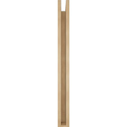 Ekena Millwork - BKTUR0352X30X38FST05RCPR - Timberthane Faux Wood Funston Style Bracket w/ Offset Brace, Block Ends, 3 1/2"W x 30"D x 38"H, Primed Tan