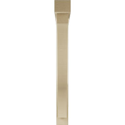Ekena Millwork - BKTUR0352X32X32FST05RCPR - Timberthane Faux Wood Funston Style Bracket w/ Offset Brace, Block Ends, 3 1/2"W x 32"D x 32"H, Primed Tan
