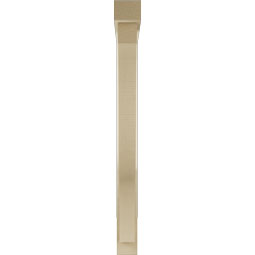 Ekena Millwork - BKTUR0352X32X38FST05RCPR - Timberthane Faux Wood Funston Style Bracket w/ Offset Brace, Block Ends, 3 1/2"W x 32"D x 38"H, Primed Tan