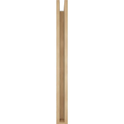 Ekena Millwork - BKTUR0352X32X38FST05RCPR - Timberthane Faux Wood Funston Style Bracket w/ Offset Brace, Block Ends, 3 1/2"W x 32"D x 38"H, Primed Tan