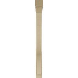 Ekena Millwork - BKTUR0352X32X40FST05RCPR - Timberthane Faux Wood Funston Style Bracket w/ Offset Brace, Block Ends, 3 1/2"W x 32"D x 40"H, Primed Tan