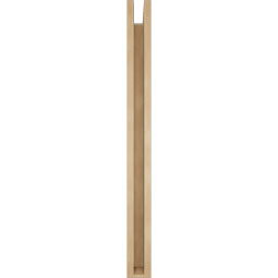 Ekena Millwork - BKTUR0352X34X40FST05RCPR - Timberthane Faux Wood Funston Style Bracket w/ Offset Brace, Block Ends, 3 1/2"W x 34"D x 40"H, Primed Tan