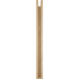 Ekena Millwork - BKTUR0352X34X42FST05RCPR - Timberthane Faux Wood Funston Style Bracket w/ Offset Brace, Block Ends, 3 1/2"W x 34"D x 42"H, Primed Tan