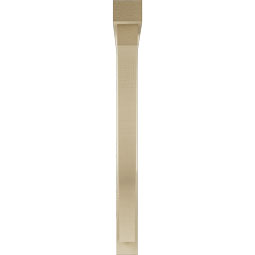 Ekena Millwork - BKTUR0352X36X36FST05RCPR - Timberthane Faux Wood Funston Style Bracket w/ Offset Brace, Block Ends, 3 1/2"W x 36"D x 36"H, Primed Tan