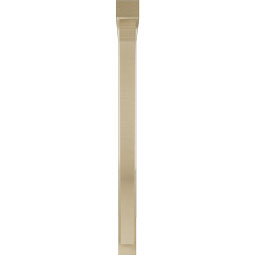 Ekena Millwork - BKTUR0352X36X44FST05RCPR - Timberthane Faux Wood Funston Style Bracket w/ Offset Brace, Block Ends, 3 1/2"W x 36"D x 44"H, Primed Tan
