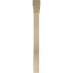Ekena Millwork - BKTUR0352X38X38FST05RCPR - Timberthane Faux Wood Funston Style Bracket w/ Offset Brace, Block Ends, 3 1/2"W x 38"D x 38"H, Primed Tan