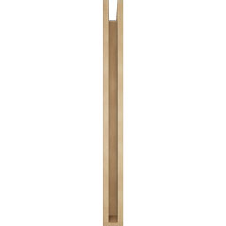 Ekena Millwork - BKTUR0352X38X38FST05RCPR - Timberthane Faux Wood Funston Style Bracket w/ Offset Brace, Block Ends, 3 1/2"W x 38"D x 38"H, Primed Tan