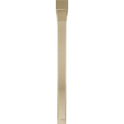 Ekena Millwork - BKTUR0352X42X42FST05RCPR - Timberthane Faux Wood Funston Style Bracket w/ Offset Brace, Block Ends, 3 1/2"W x 42"D x 42"H, Primed Tan