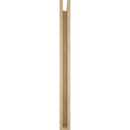 Ekena Millwork - BKTUR0352X42X42FST05RCPR - Timberthane Faux Wood Funston Style Bracket w/ Offset Brace, Block Ends, 3 1/2"W x 42"D x 42"H, Primed Tan