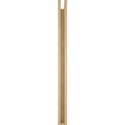 Ekena Millwork - BKTUR0352X42X48FST05RCPR - Timberthane Faux Wood Funston Style Bracket w/ Offset Brace, Block Ends, 3 1/2"W x 42"D x 48"H, Primed Tan