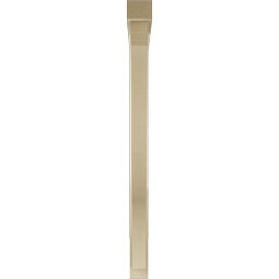 Ekena Millwork - BKTUR0352X46X46FST05RCPR - Timberthane Faux Wood Funston Style Bracket w/ Offset Brace, Block Ends, 3 1/2"W x 46"D x 46"H, Primed Tan