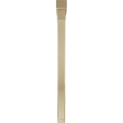 Ekena Millwork - BKTUR0352X48X48FST05RCPR - Timberthane Faux Wood Funston Style Bracket w/ Offset Brace, Block Ends, 3 1/2"W x 48"D x 48"H, Primed Tan