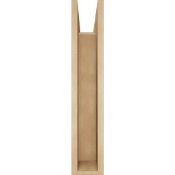 Ekena Millwork - BKTUR0554X22X30FST05RCPR - Timberthane Faux Wood Funston Style Bracket w/ Offset Brace, Block Ends, 5 1/2"W x 22"D x 30"H, Primed Tan