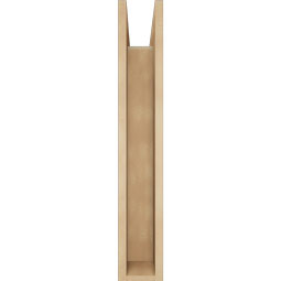 Ekena Millwork - BKTUR0554X22X34FST05RCPR - Timberthane Faux Wood Funston Style Bracket w/ Offset Brace, Block Ends, 5 1/2"W x 22"D x 34"H, Primed Tan