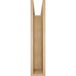 Ekena Millwork - BKTUR0554X24X28FST05RCPR - Timberthane Faux Wood Funston Style Bracket w/ Offset Brace, Block Ends, 5 1/2"W x 24"D x 28"H, Primed Tan