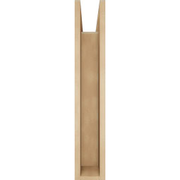 Ekena Millwork - BKTUR0554X24X32FST05RCPR - Timberthane Faux Wood Funston Style Bracket w/ Offset Brace, Block Ends, 5 1/2"W x 24"D x 32"H, Primed Tan