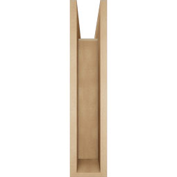 Ekena Millwork - BKTUR0554X26X26FST05RCPR - Timberthane Faux Wood Funston Style Bracket w/ Offset Brace, Block Ends, 5 1/2"W x 26"D x 26"H, Primed Tan