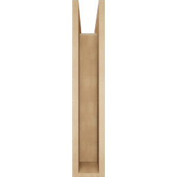 Ekena Millwork - BKTUR0554X26X30FST05RCPR - Timberthane Faux Wood Funston Style Bracket w/ Offset Brace, Block Ends, 5 1/2"W x 26"D x 30"H, Primed Tan
