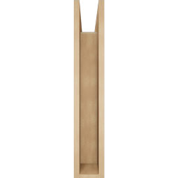 Ekena Millwork - BKTUR0554X28X32FST05RCPR - Timberthane Faux Wood Funston Style Bracket w/ Offset Brace, Block Ends, 5 1/2"W x 28"D x 32"H, Primed Tan
