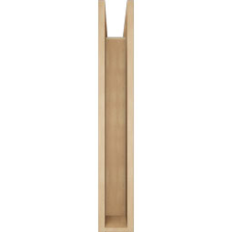 Ekena Millwork - BKTUR0554X28X36FST05RCPR - Timberthane Faux Wood Funston Style Bracket w/ Offset Brace, Block Ends, 5 1/2"W x 28"D x 36"H, Primed Tan