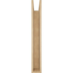 Ekena Millwork - BKTUR0554X28X40FST05RCPR - Timberthane Faux Wood Funston Style Bracket w/ Offset Brace, Block Ends, 5 1/2"W x 28"D x 40"H, Primed Tan